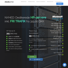 Skærmbillede af CloudPortal.dk
